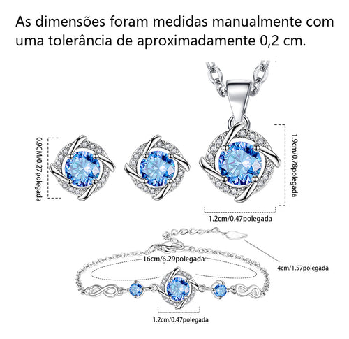 Colar Feminino Conjunto Para Presente,caixa De Presente De Colar Trevo De Quatro Folhas - Presente Feminino.Presenteie Com Estilo.é Adequado Para Dia dos Namorados, Natal, Presente Para O Dia Das Mães