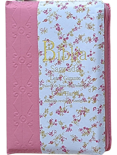 Bíblia Sagrada Letra Gigante Com Harpa Masculina / Feminina