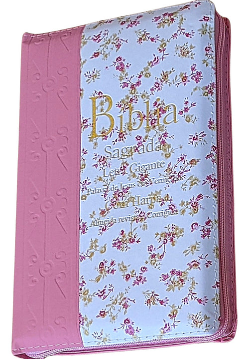 Bíblia Sagrada Letra Gigante Com Harpa Masculina / Feminina