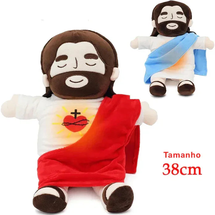 Pelucia Jesus Com Respiração e Luz