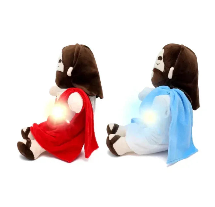 Pelucia Jesus Com Respiração e Luz